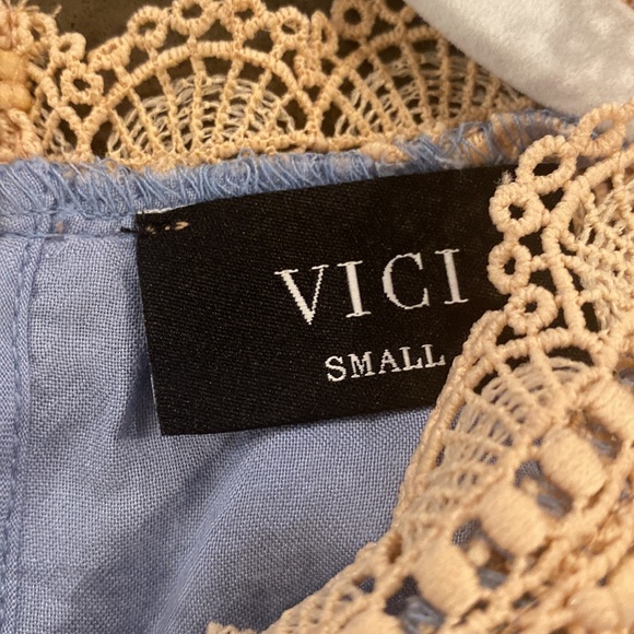 Vici Cold Shoulder Lace Top With Bell Sleeves - Picture 6 of 6